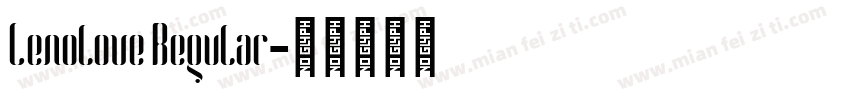 Lenolove Regular字体转换